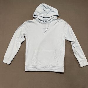 Hollister Men’s Pullover Hoodie, Embroidered Logo, Small, Light Blue/powder Blue